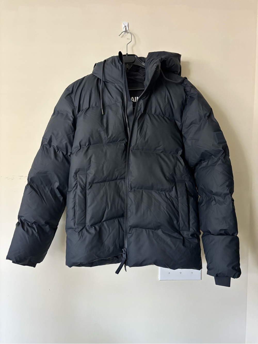 Rains Alta Puffer Jacket - Navy (XS)